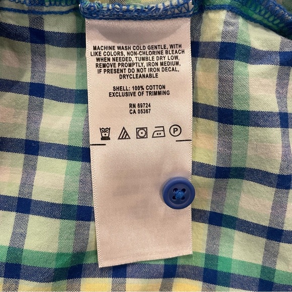 Columbia Girl’s Cotton Super Bonehead Sleeveless Dress Plaid Size Medium 10/12 - Picture 10 of 13